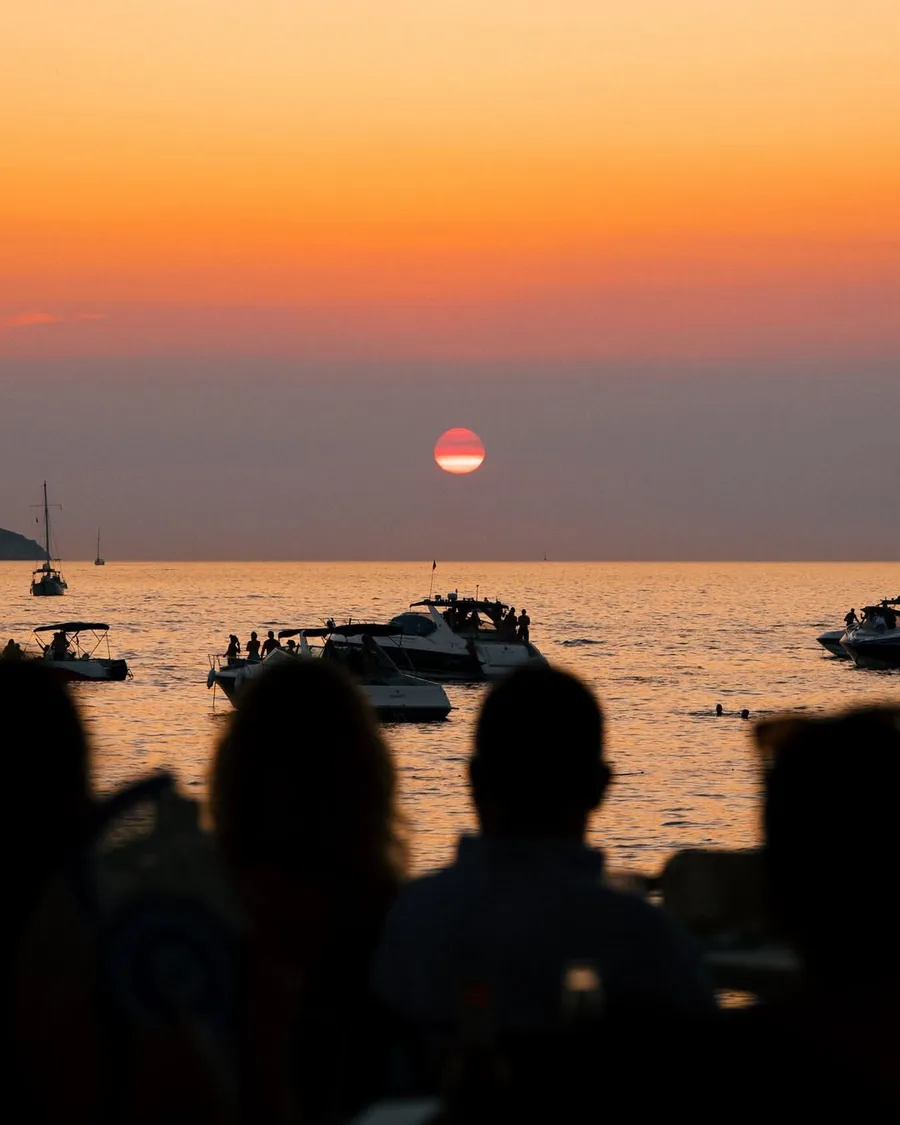 Puesta de sol vista desde Space Eat & Dance, Sant Antoni